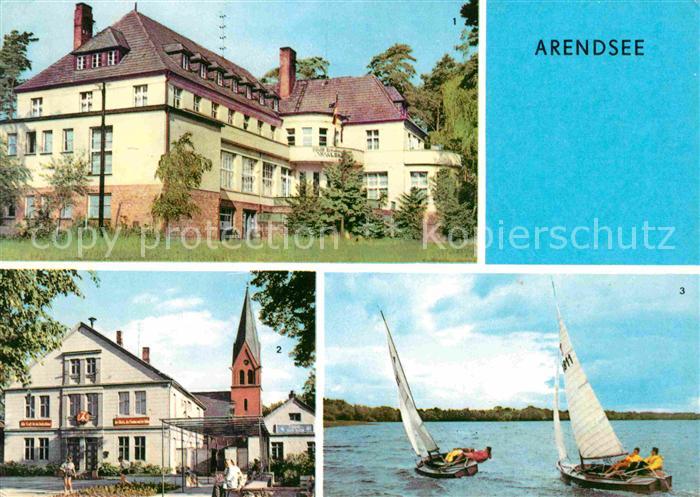 Arendsee Ostseebad FDGB Erholungsheim Waldheim Rathaus Der Arendsee