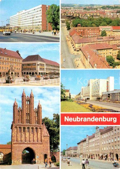 Neubrandenburg Rat des Bezirks Centrum Warenhaus Friedlaender Tor Hotel Vier Tor