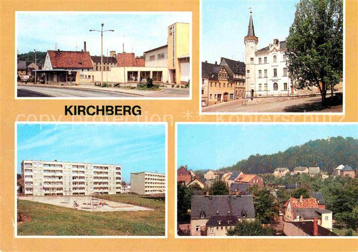 Kirchberg Sachsen Einkaufszentrum Rathaus Neubauten Teilansicht