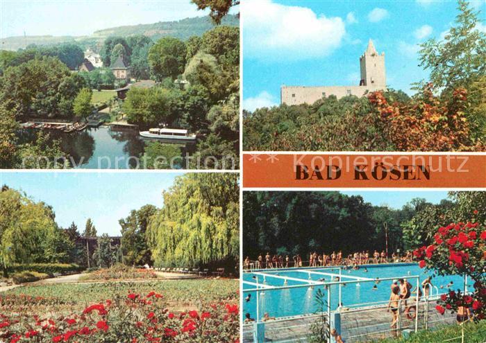 Bad Koesen Dampferanlegestelle Rudelsburg Park Gradierwerk Schwimmbad