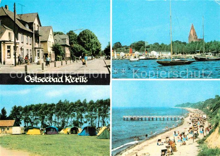 Rerik Ostseebad Strassenpartie Zeltplatz Hafen Strand
