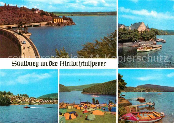 Bleilochtalsperre Saalburg Teilansichten Zeltplatz