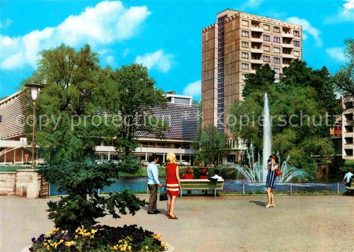 Suhl Thueringer Wald Hochhaus Fontaene
