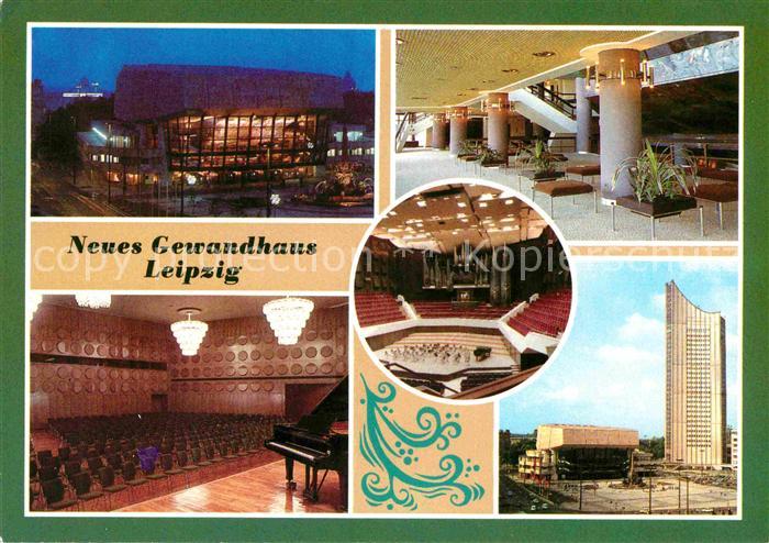 LEIPZIG Sachsen Neues Gewandhaus Foyer Kleiner Saal Grosser Saal Hochhaus der Ka