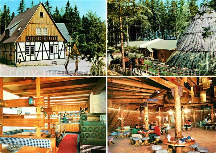 Sosa Erzgebirge Konsum Gaststaette Koehlerhuette und Meiler Gastraeume