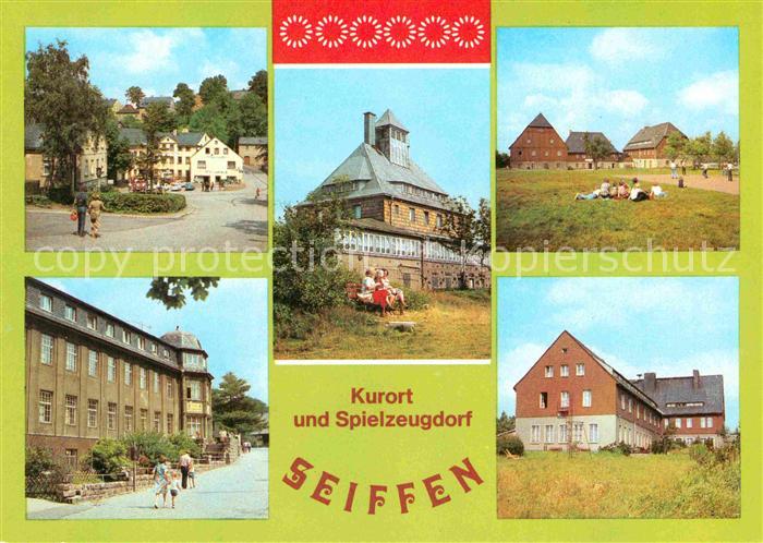 Seiffen Erzgebirge HOG Buntes Haus Spielzeugmuseum Bergbaude FDGB Erholungsheime