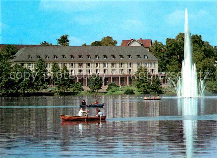 Bad Salzungen Kurhaus am Burgsee Fontaene