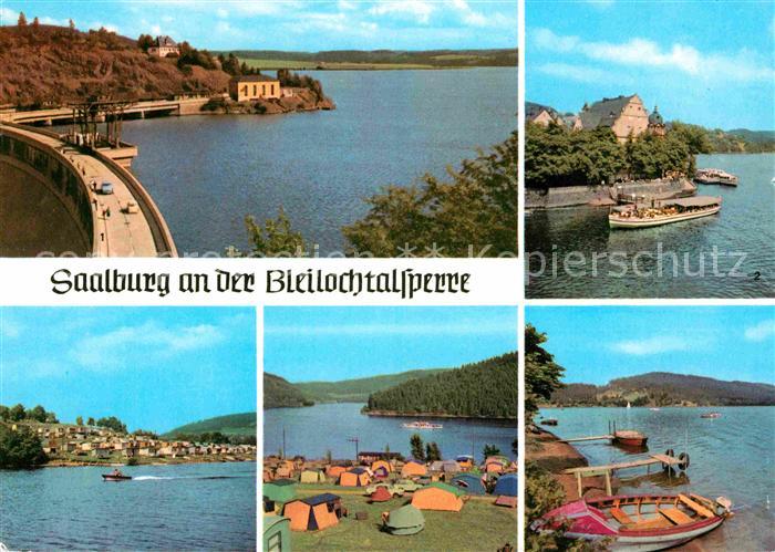 Bleilochtalsperre Saalburg Zeltplatz Bootsliegeplatz