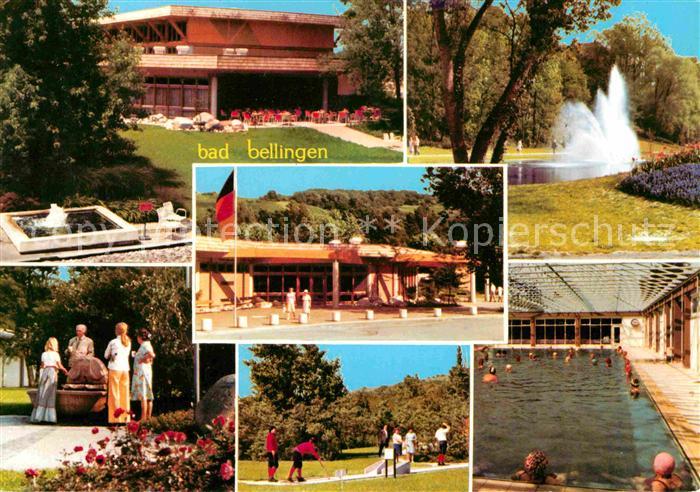 Bad Bellingen Mineral Thermalbad Kurhaus Fontaene Park Minigolf Freibad