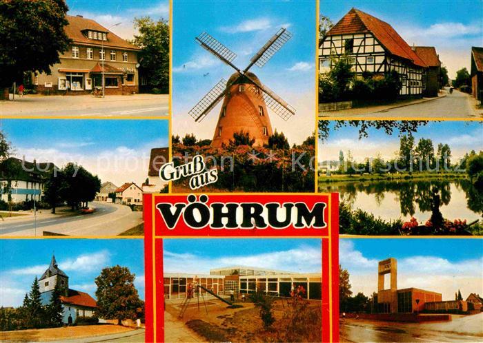Voehrum Teilansichten Muehle Fachwerkhaeuser