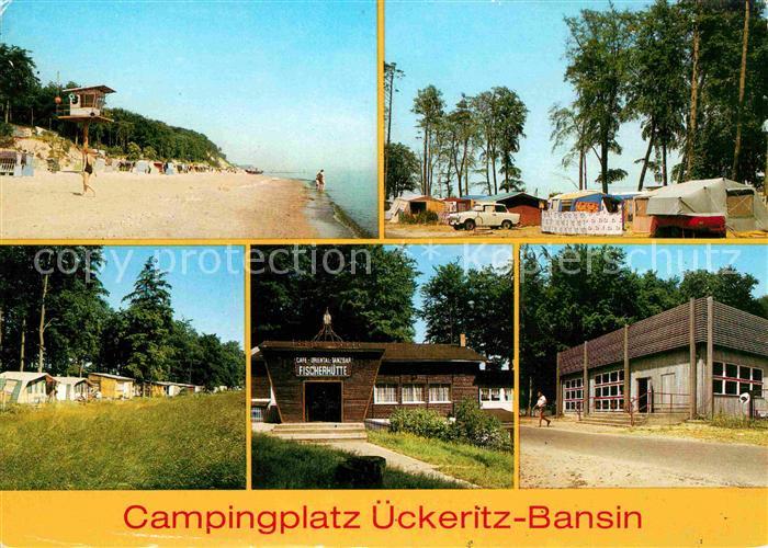 ueckeritz Usedom mit Bansn Strand Campingplatz Fischerhuette Gaststaette