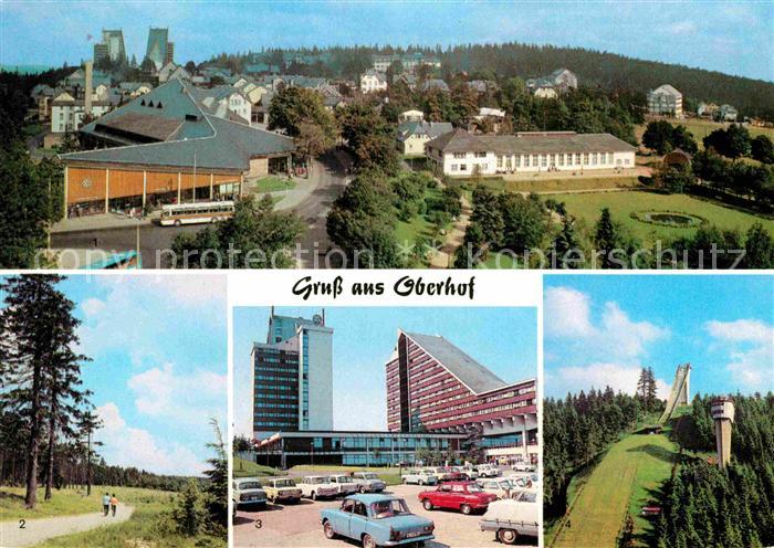 Oberhof Thueringen FDGB Erholungsheim Am Rennsteig Hotel Panorama Schanze am Ren