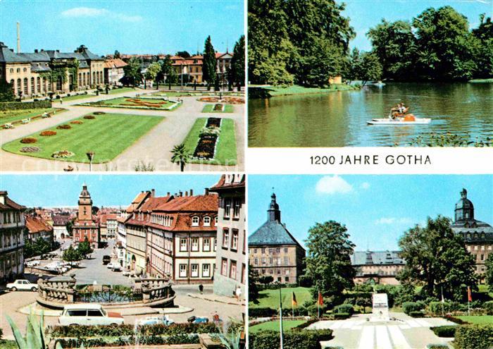 Gotha Thueringen Orangerie Gondelteich Hauptmarkt Schloss Friedenstein