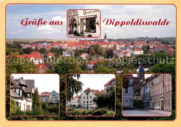 Dippoldiswalde Osterzgebirge Panorama Ortsmotive