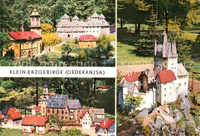 Miniatur Klein-Erzgebirge Schloss und Kirche Augustusburg
