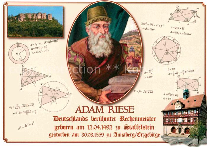 Persoenlichkeiten Adam Riese Rechenmeister Bad Staffelstein