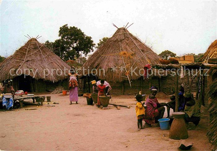 Typen Afrika Scene Villageoise