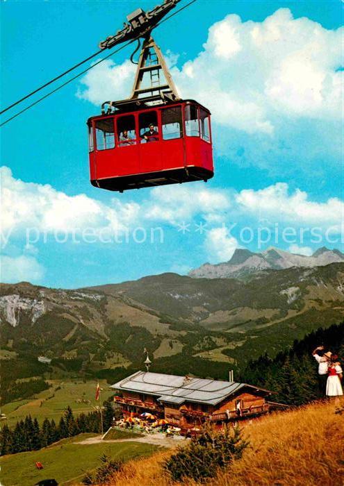 Seilbahn Harschbichl St. Johann in Tirol Alpengasthof Angerer Alm