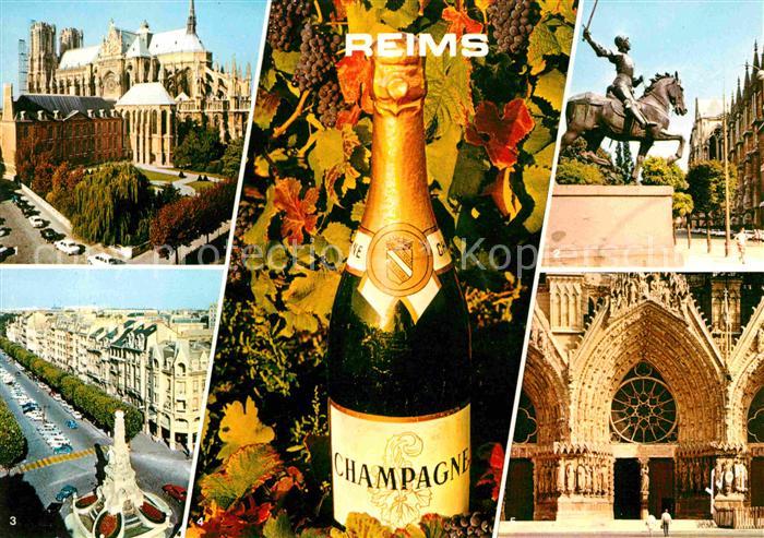 Alkohol Champagne Reims Cathedrale Place Drouet-d Erlon