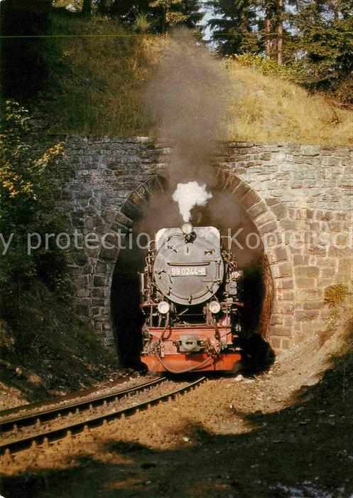 Lokomotive 99 0244-6 Harzquerbahn Tunnel Thumkuhlenkopf