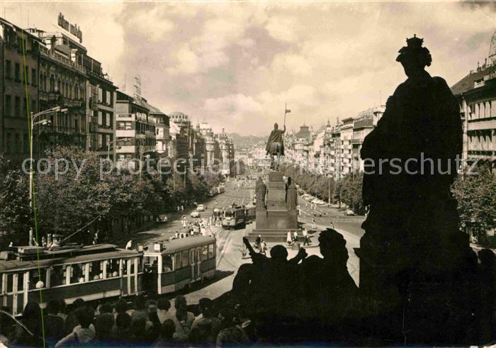 Strassenbahn Praha Vaclavske namesti Wenzelsplatz