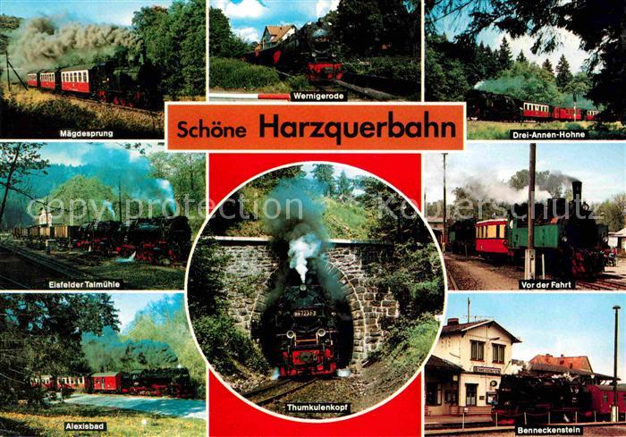 Lokomotive Harzquerbahn Thumkulenkopf Eisfelder Talmuehle Maegdesprung
