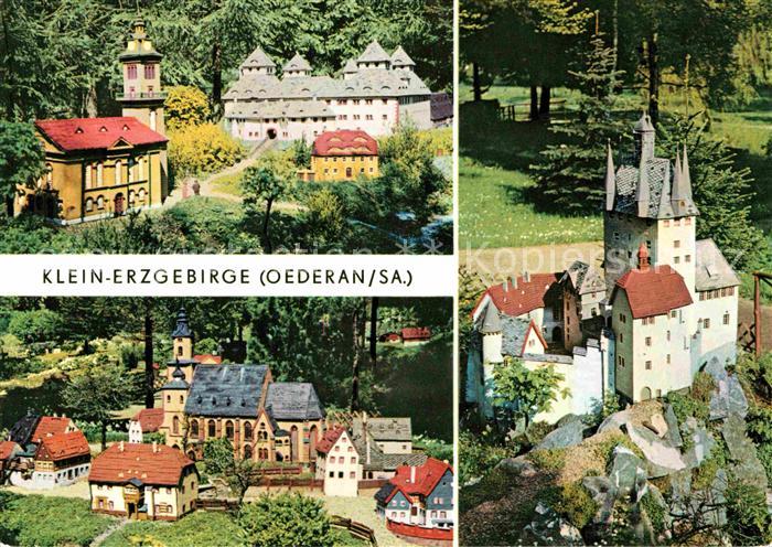 Miniatur Oederan Klein-Erzgebirge Schloss und Kirche Augustusburg