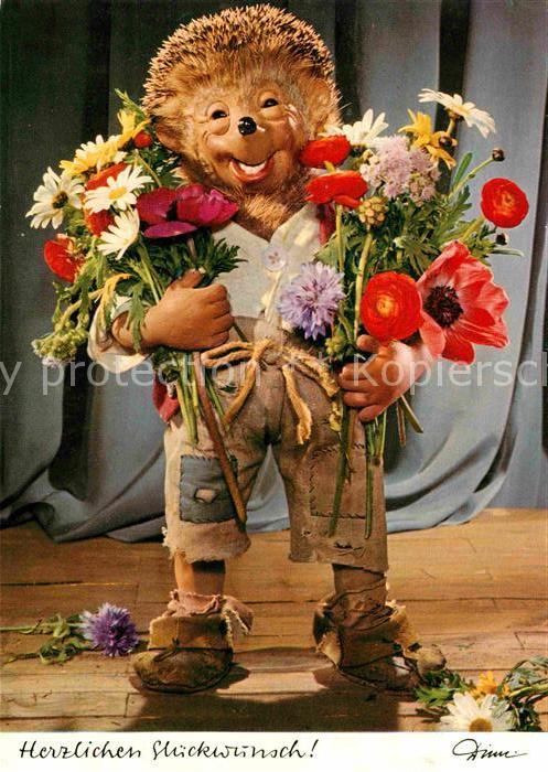 Mecki Nr. 302 Glueckwunsch Blumen