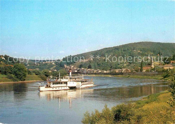 Dampfer Seitenrad Weltfrieden Weisse Flotte Dresden