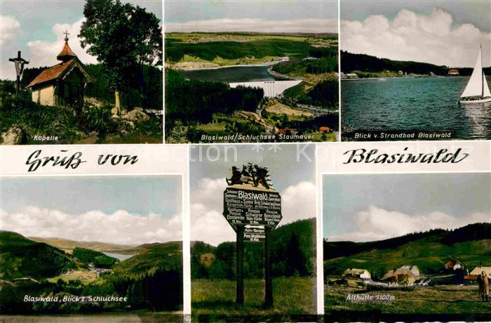 Blasiwald Schulchsee Staumauer Fliegeraufnahme Althuette