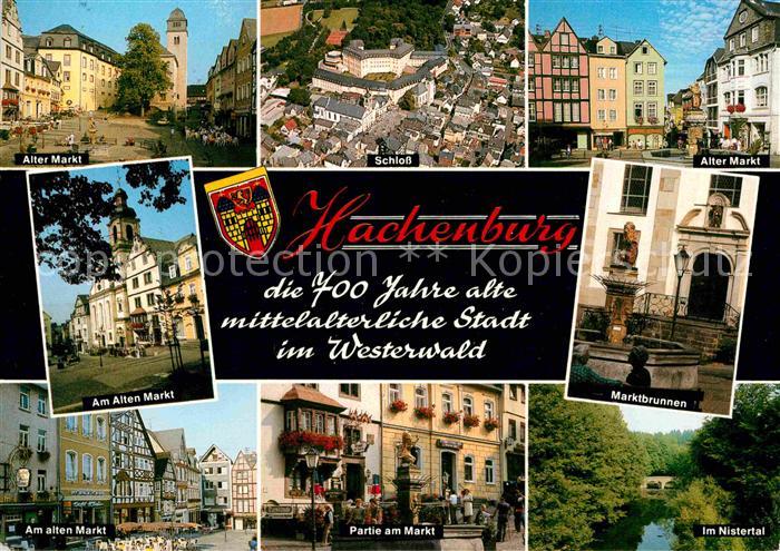 Hachenburg Westerwald 700 Jahre Fliegeraufnahme Schloss Markt Nisteral Ebay