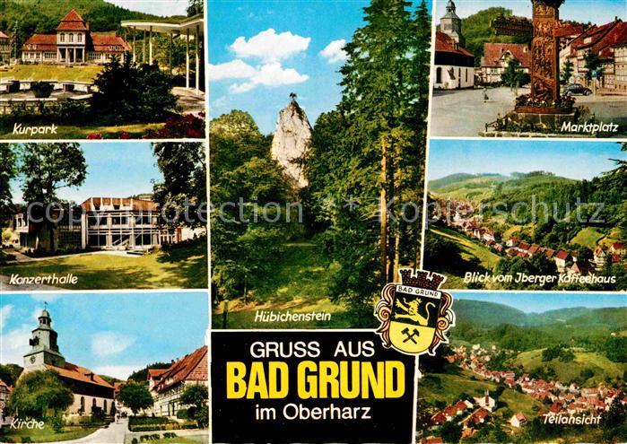 Bad Grund Kurpark Huebichenstein Kirche Marktplatz