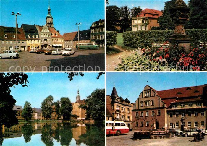 Pulsnitz Sachsen Platz der Befreiung Schlossteich Restaurant Ratskeller