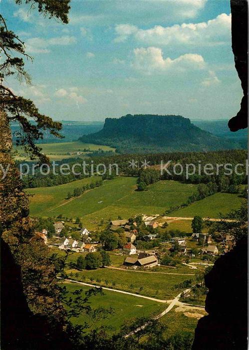 Lilienstein Blick vom Pfaffenstein