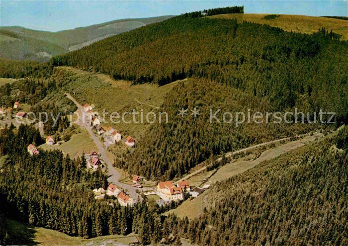 Wildemann Harz Goslar Niedersachsen Fliegeraufnahme im Spiegeltal