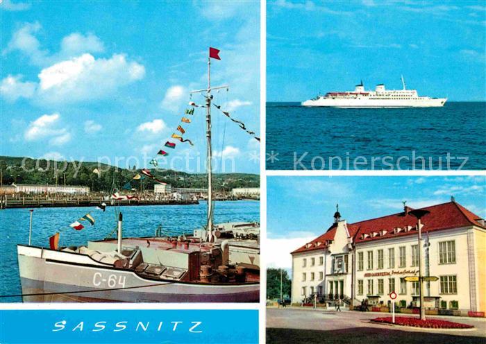 Sassnitz Ostseebad Ruegen Hafen Faehre Seemannsheim