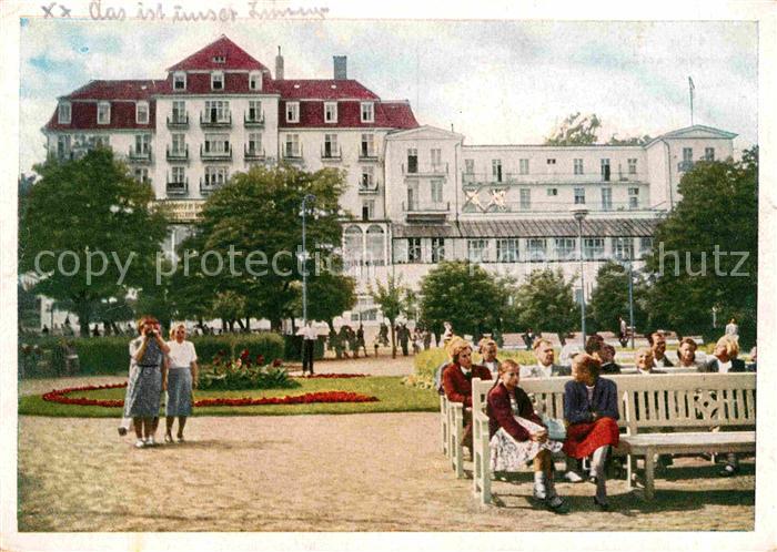 Heringsdorf Ostseebad Usedom Konzertplatz mit Ferienheim Solidaritaet