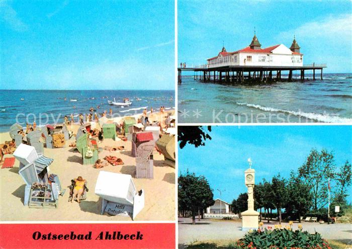 Ahlbeck Ostseebad Seebruecke Strand