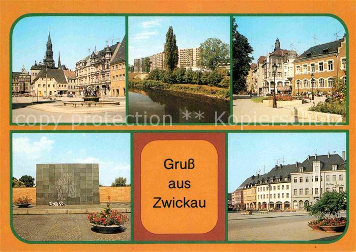 Zwickau Sachsen Dr. Friedrichs-Ring Plauensche-Strasse Hauptmarkt