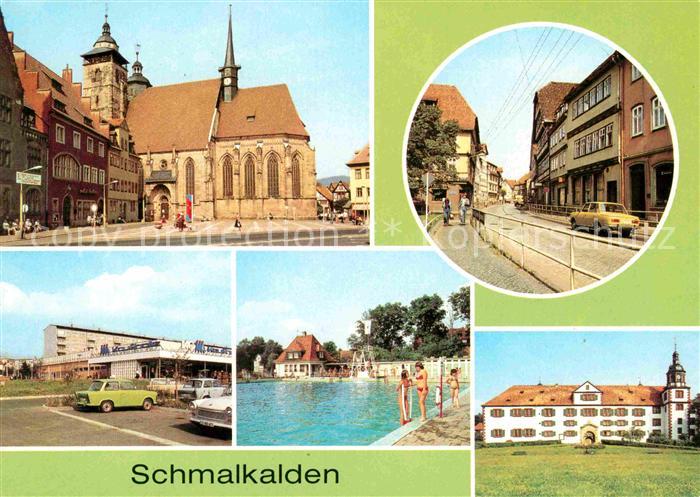 Schmalkalden Thueringen Altmarkt Schloss-Wilhelmsburg