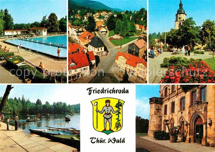 Friedrichsroda Schwimmbad Gondelteich Schloss-Reinhardsbrunn