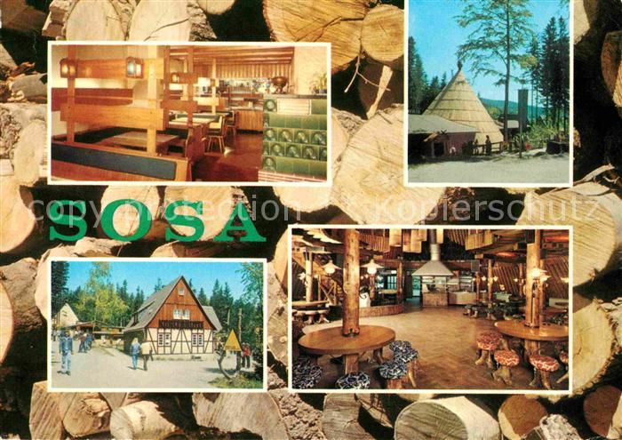 Sosa Erzgebirge Restaurant Koehlerhuette und Meiler Talsperre des Friedens