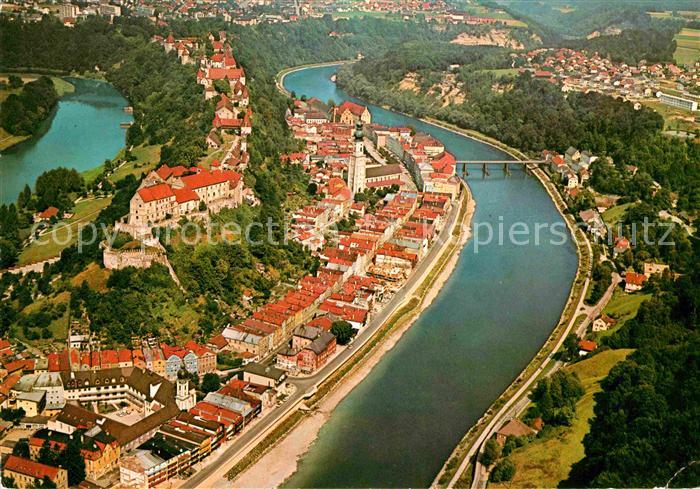 Burghausen Salzach Fliegeraufnahme deutschlands laengste Burg
