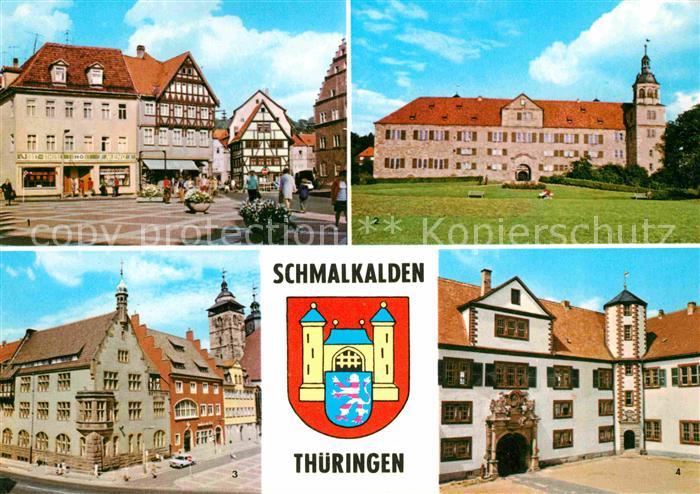 Schmalkalden Thueringen Altmarkt Schloss Wilhelmsburg