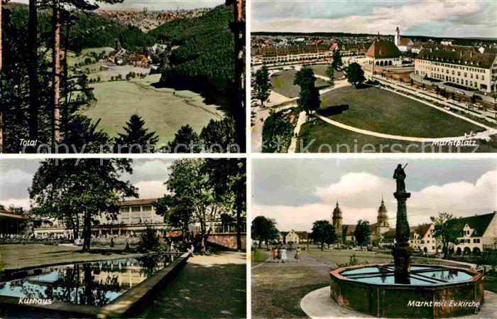 FREUDENSTADT BW Markt Brunnen Kurhaus