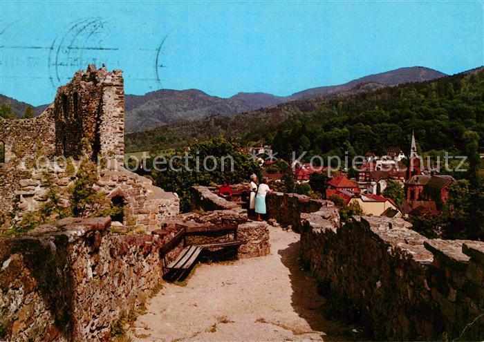 BADENWEILER BW Hochblauen Blick von Burgruine