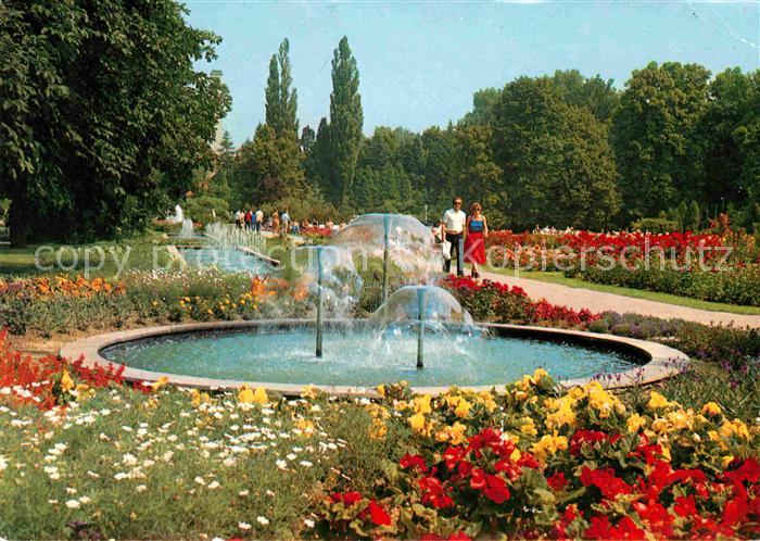 Bad Eilsen Brunnenpromenade im Kurpark