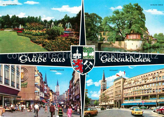 GELSENKIRCHEN NRW Stadtgarten Schloss Neumarkt Bahnhofstrasse