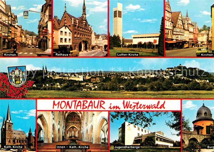 Montabaur Westerwald Kirchstrasse Luther-Kirvhe Burg Jugendherberge
