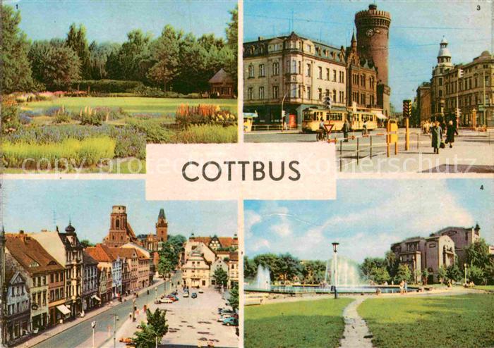 Cottbus Blechenpark Altmarkt Schillerplatz